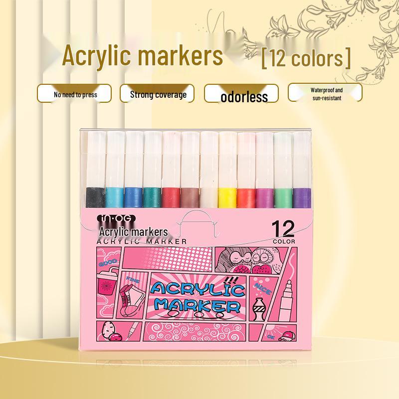 

Large Capacity Eco-friendly Acrylic Marker Pen for Children s Drawing and Student Ceramic Coloring.
