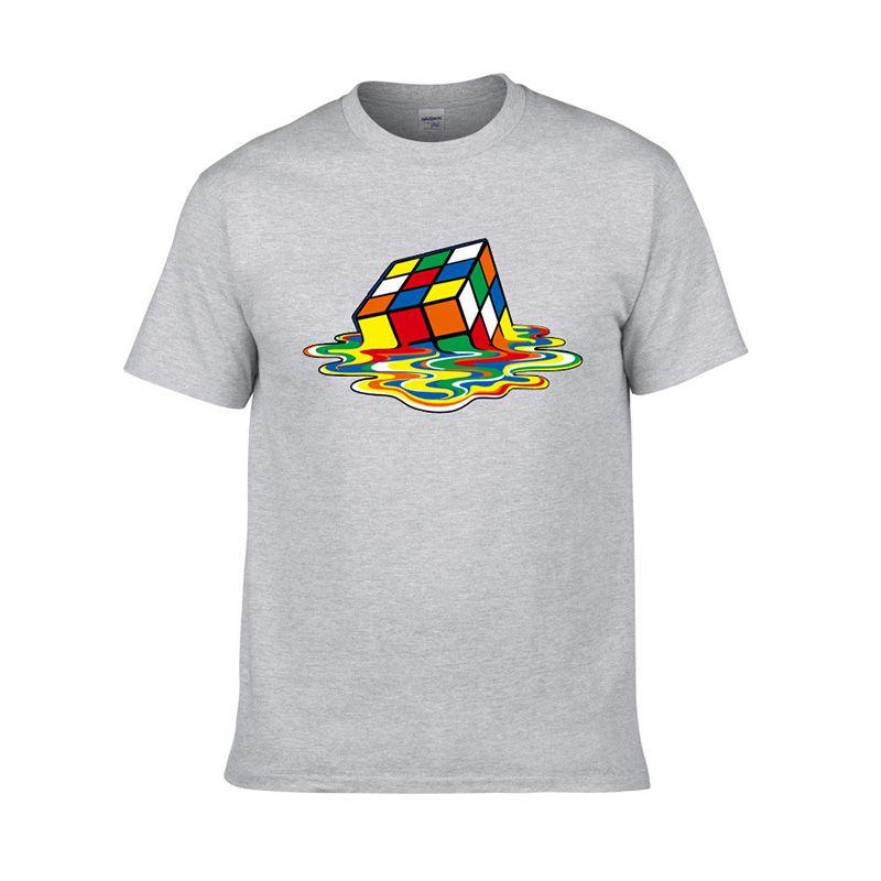 Cube Melting Rubix Sheldon Inspired By The Big Bang Theory Mens Tshirt Tops Tee