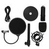 Condenser Microphone Set AM700‑USB Cardioid Aluminum Alloy Flat Head for Gaming Karaoke
