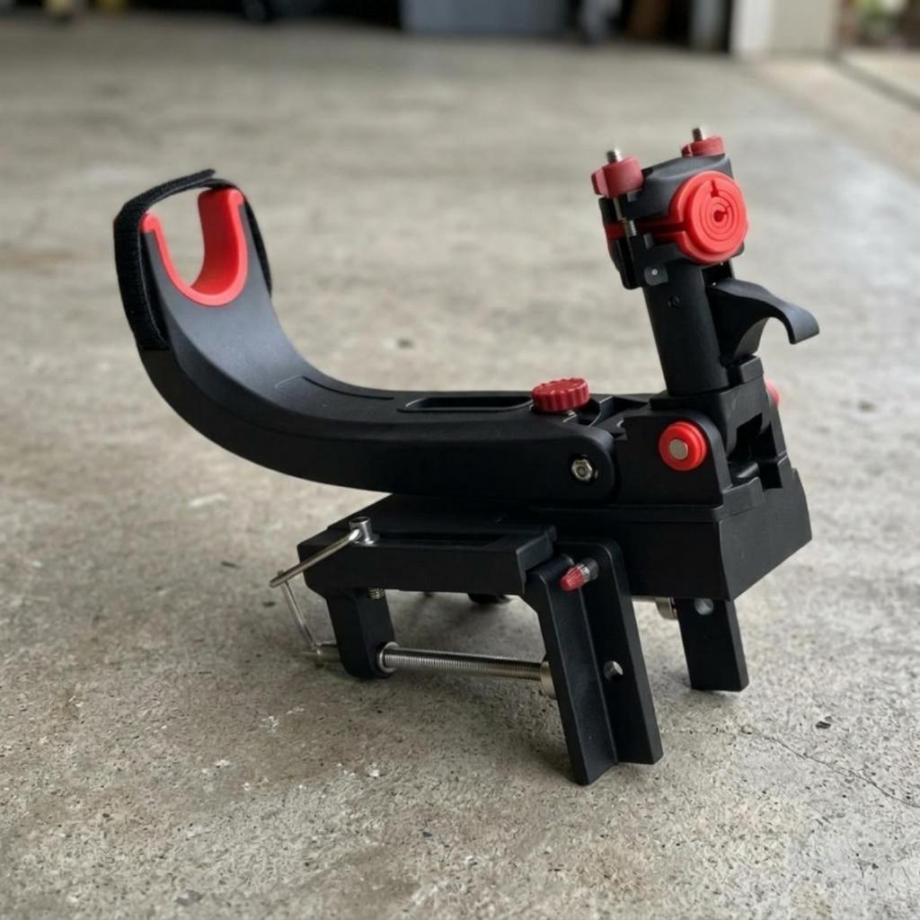 Fishing Rod Holder with Clamp Adjustable Hardware Rust-Proof for Anglers