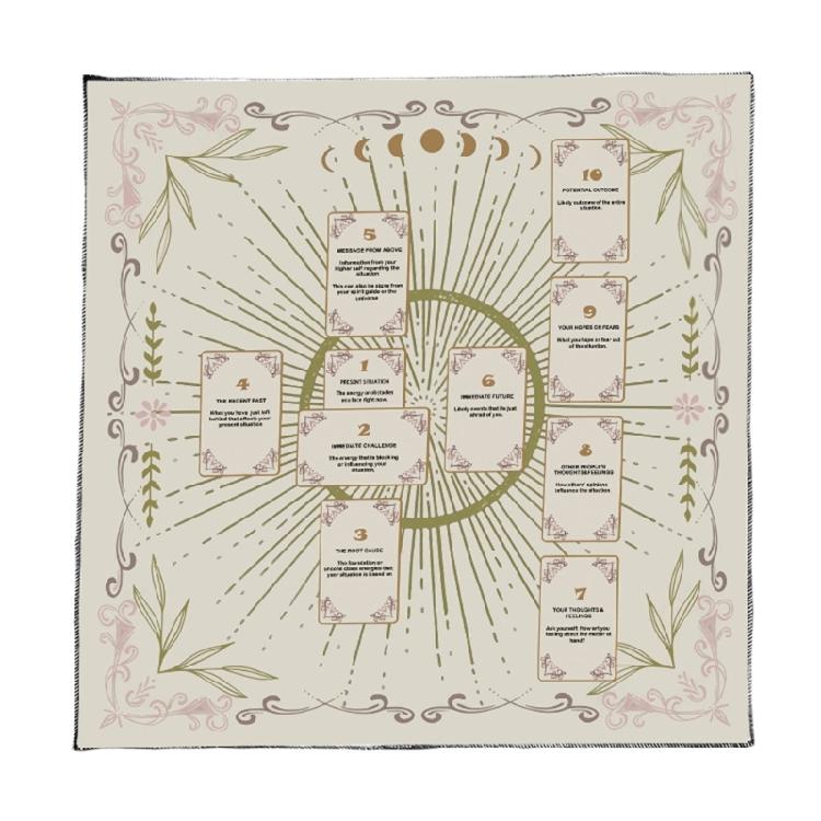 Reading Card Astrologys Tablecloth Altars Cloth Square Divinations Cards Table Cloth Witchcrafts Deck Cloth Enduring