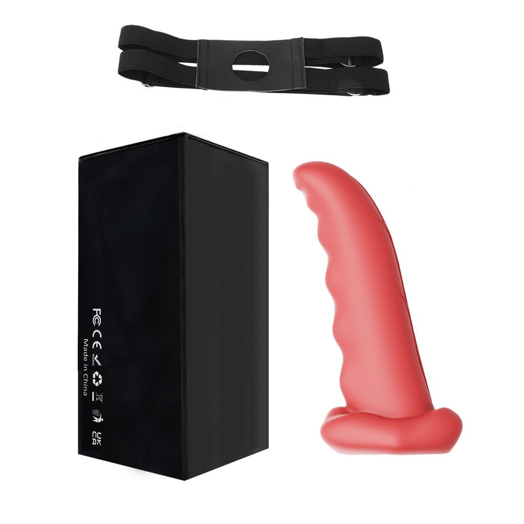Tongue Silicone Penis Vibrator, Strap-On Tongue-Style Nipple and Clitoral Stimulator Masturbator, Female Adult Sex  Toy, Sex Toy