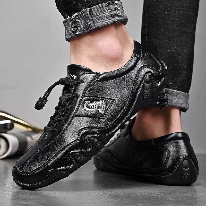 Încălțăminte de primăvară, piele naturală, ocazional de condus, respirabil, Octopus Gommino, pentru bărbați, pantofi leneși, casual