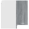 Vidaxl Corner Wall Cabinet, Sonoma Oak Grey, 57X57X60 Cm