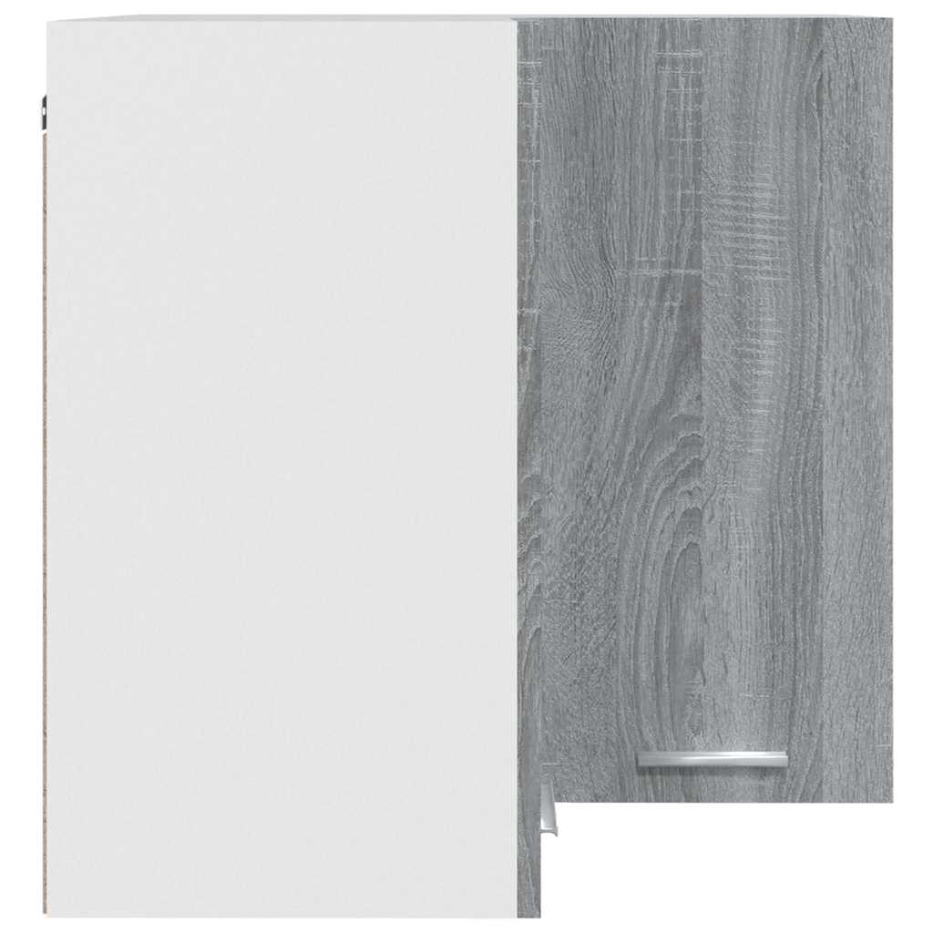 Vidaxl Corner Wall Cabinet, Sonoma Oak Grey, 57X57X60 Cm