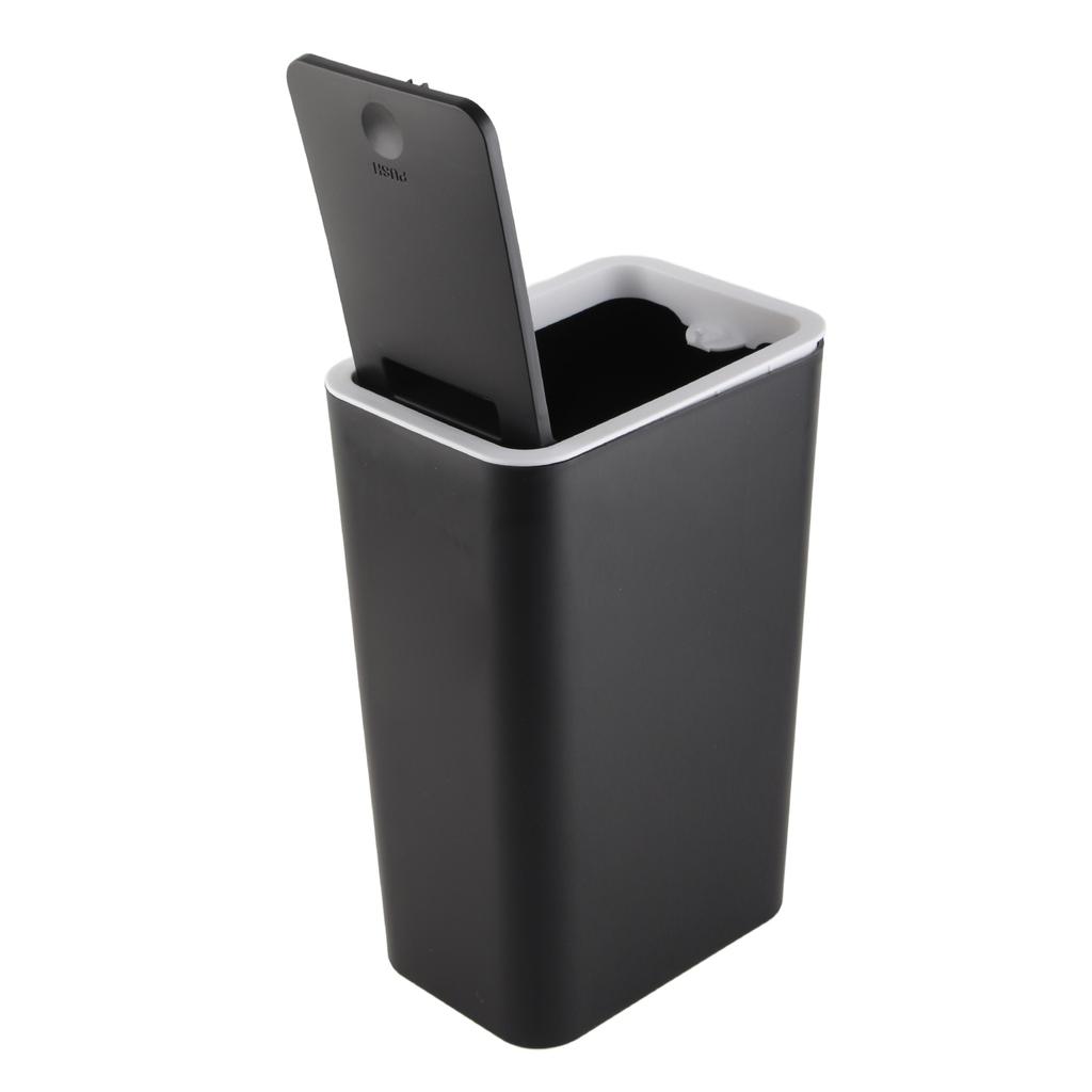 Household Garbage Cans Sled Large Capacity Odorless With Press Top Plastic Trash Bin For Home Kitchen Living Room Bathroom