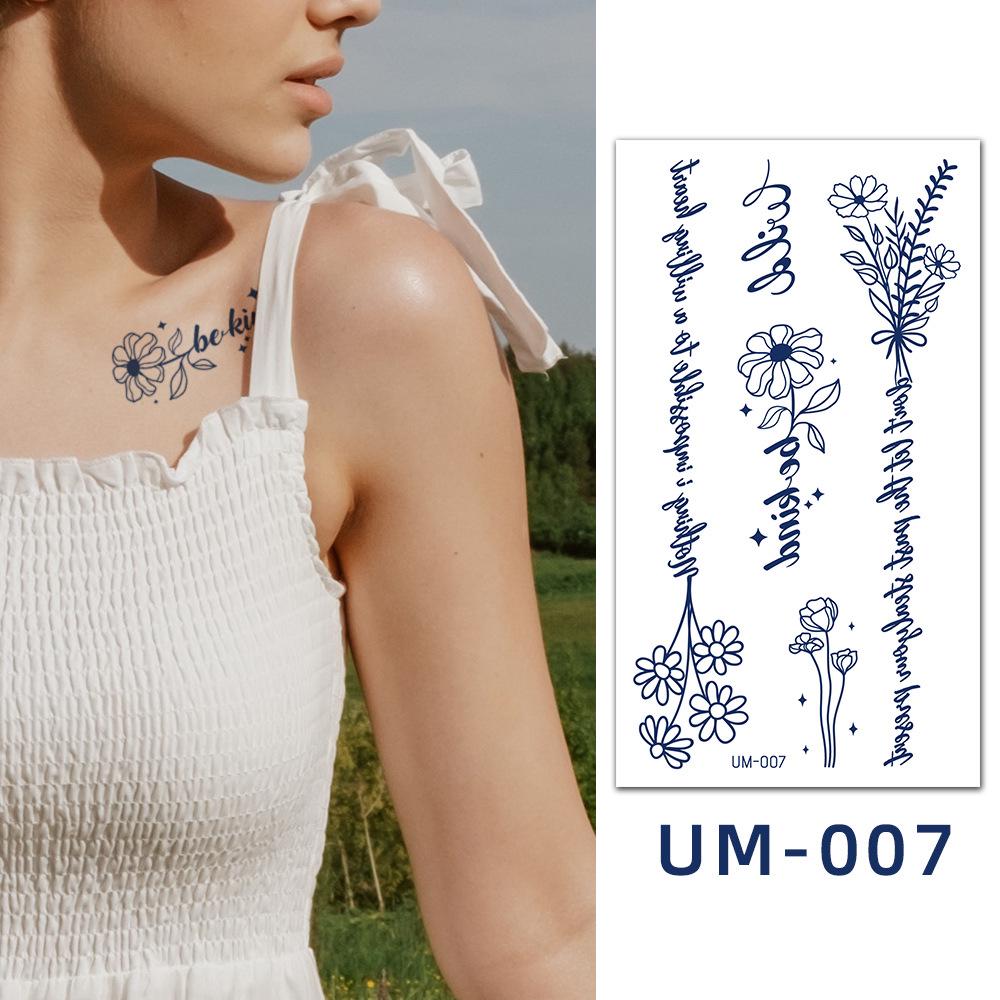 Fresh Waterproof Fruit Juice Herbal Tattoo Stickers - Semi-Permanent Cartoon Designs 160*90mm