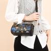 Umhängetasche mit chinesischem Druck - Vintage-Textur, großes Fassungsvermögen, Damenhandtasche, handbemalte Kunst, lässige Pendler-Geldbörse