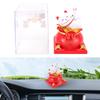 Cat Waving Arm ABS Solar Powered Light Induction Wealth Welcoming Fortune Cat Decoration for Home Car Housewarming Gift