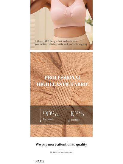 Underwire-Free Front-Opening Nursing Bra: Seamless, Anti-Sagging Maternity Support