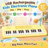 Kids 37-Key Electronic Piano Toy Set USB Rechargeable