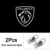 HD Led Welcome Light Car Door Projector Lamps For Peugeot 407 408 RCZ 307 508 406 607 806 807 5008 307 306 207 206 308 208 3008