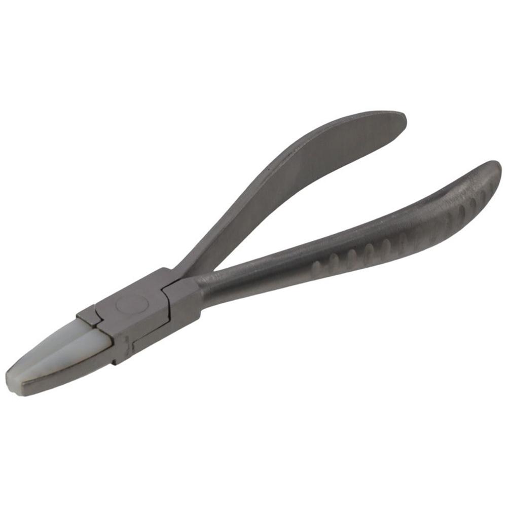Silver Eyeglasses Pliers Half Round Needle Nose Pliers Nose Pad Pliers  for Glasses Adjusting