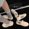 Three Bars Women's Summer Retro Little White Shoes Lightweight Soft Sole Breathable Tide Cross Strap