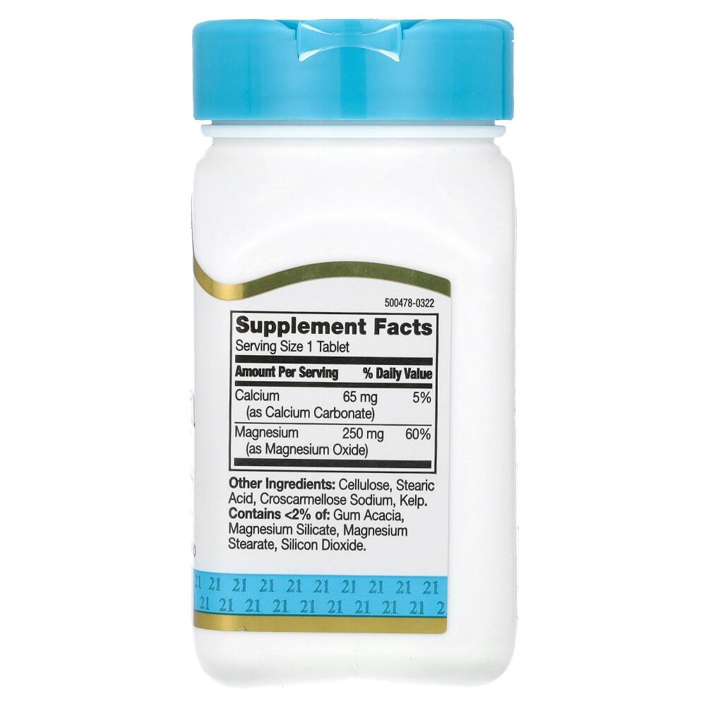 21st Century Sentry Magnesium 250mg, 110 Tablets (3-Pack)