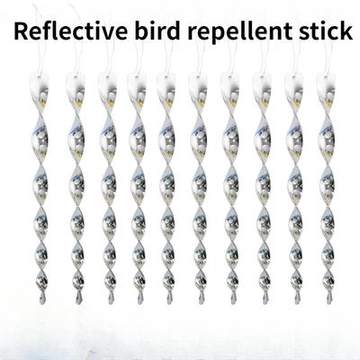 Anti-bird Wind Turn Zahradní nástroj pro odpuzování ptáků Blikající zařízení na plašení ptáků Reflexní hůl Lapač ptáků Spirálová hůlka odpuzující ptáky