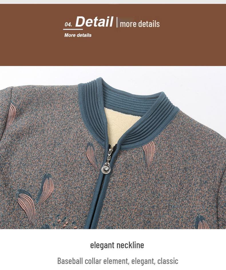Warm Winter Knitwear: Fleece-Cardigans & Thick Sweaters for Senior Women