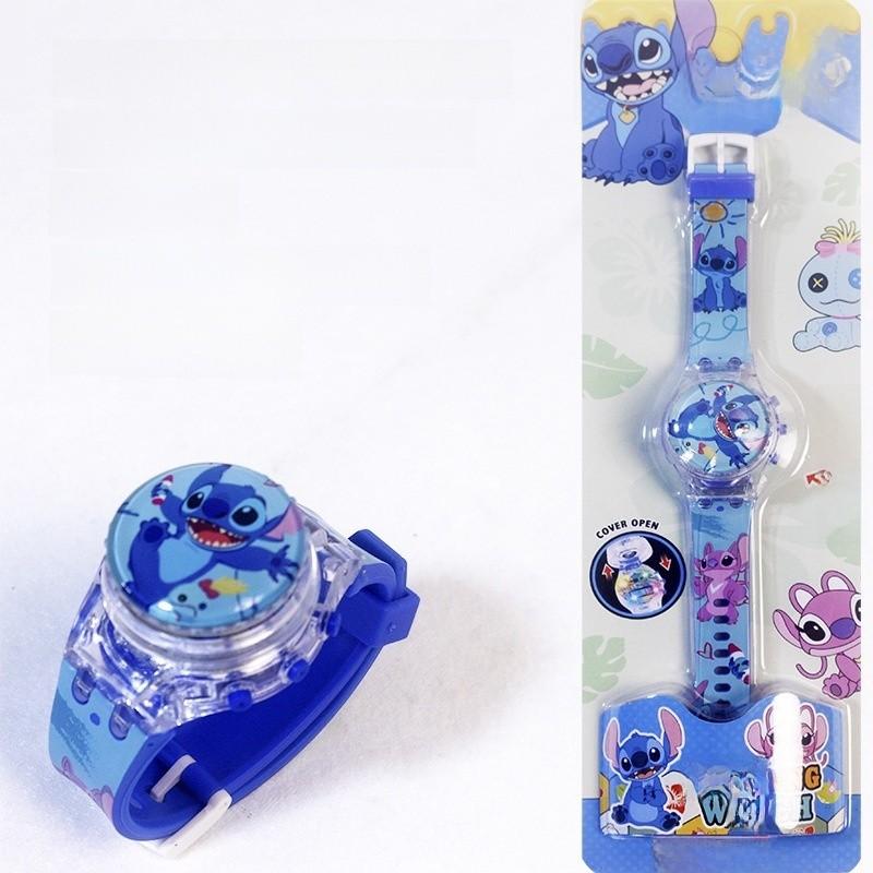 Hello Kitty Otočný flip kryt Lehký hudební hodinky Pro děti Interaktivní Decora