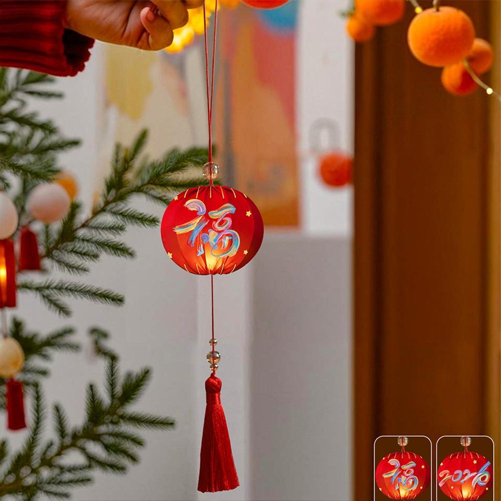 Horse Year 2026 New Year Lanterns Handmade Portable Lanterns Chinese Hanging Lanterns Party Decor