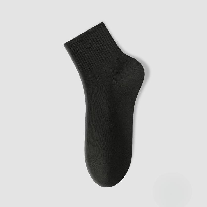 

Женские носки до середины икры из чистого хлопка, бесшовные, с антибактериальным эффектом и влагоотводящие, женские короткие носки для лета 1 pair