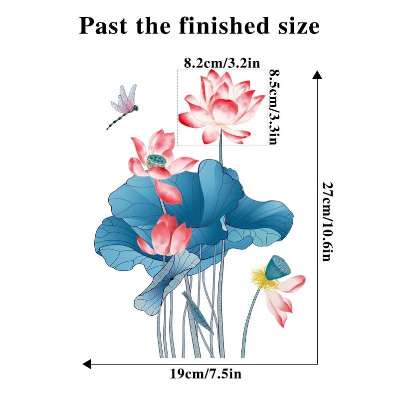 20*30CM Fresh Lotus Bathroom Toilet Seat Sticker Home Decor Room Wall Decal 2026 Christmas