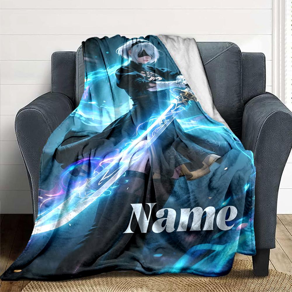 Custom Name Ghostly Urban Legends blanket for Couch & Bed, Plush Cozy Fuzzy Blanket Super Soft & Warm Blankets for Fall and Winter. 0908158
