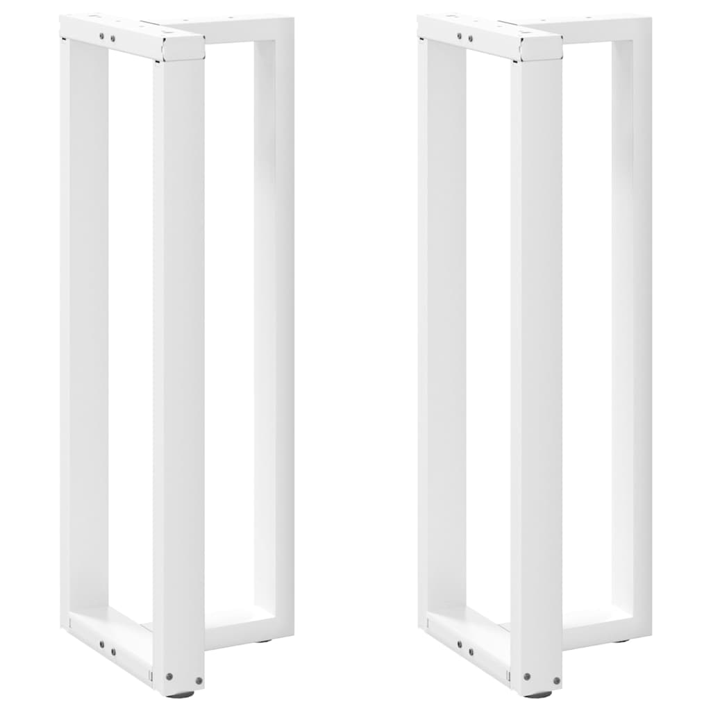 Vidaxl Nogi Do Stołu Barowego, 2 Szt., Białe, 50X35X(110-111) Cm, Stal