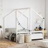 VidaXL Bed Frames for Children, Double Bed for Children, Indoor Bedroom House Bed, Modern, White 2x(70x140) Cm 3200593