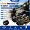 Bluetooth Motorcycle Intercom Helmet Headset BT5.3 Wireless Interphone 300m Intercomunicador Speaker Earphone 3D Surround Bass Stereo HandsFree Call
