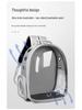 2025 Space Capsule Transparent Cat Backpack - Breathable, Double Shoulder, Portable Pet Carrier for Kittens