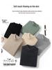 Men's Autumn Winter Wool Cashmere Pullover Sweater, Half High Neck, Solid Color, Plus Size