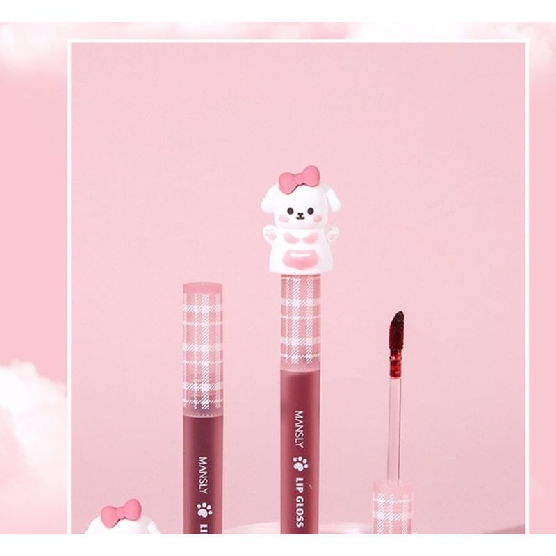 MANSLY - Puppy Series Watery Mirror Lip Gloss - 3 Colors
