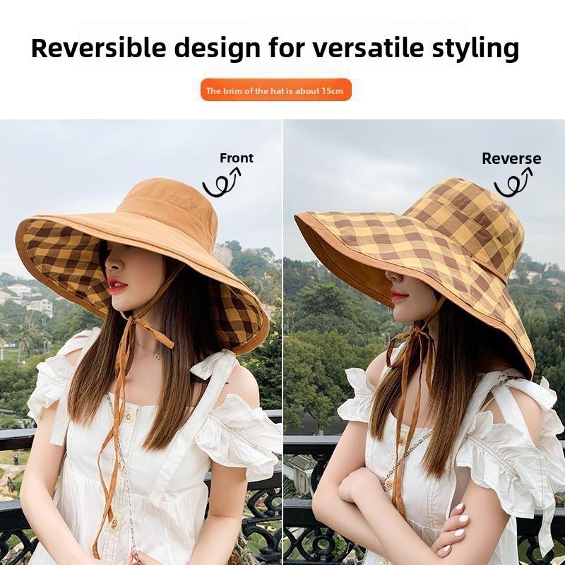 Fisherman Hat Women Summer Sun Protection With Large Brim For Outdoor Activities