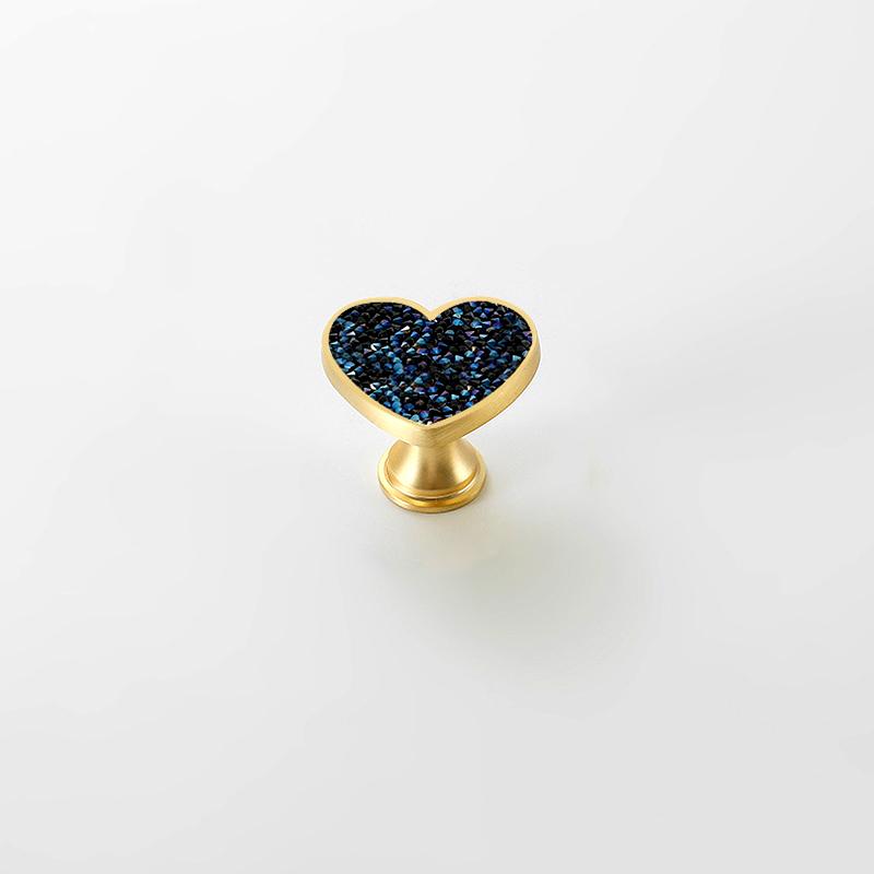 2 ks úchytky zásuvky Originalita Bez vrtání Kreslený S diamantem Moderní úchytka zásuvky Tvar srdce Kovová základna