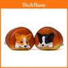 Figura Fofa Kawaii de Corgi e Husky em PVC com Design de Donut Doce para Decoração de Casa e Presente