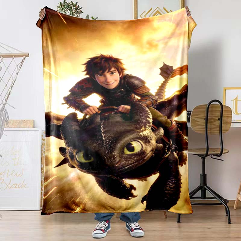 Toothless Patterned Blankets Are Perfect for Beds or Other Occasions, Making Them A Perfect Gift Choice.
