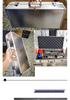 KTV Portable Wireless Microphone Storage: 2-Piece Aluminum Case for Handheld & Lavalier Mics.