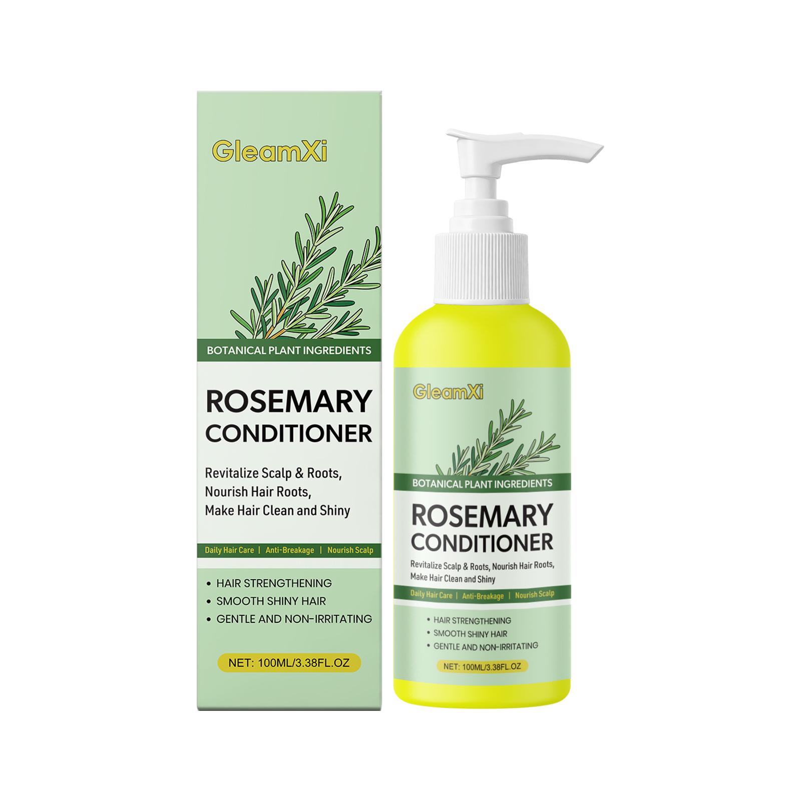 GleamXi Rosemary conditioner care for dry, frizzy, hydrated hair, supple and shiny hair conditioner