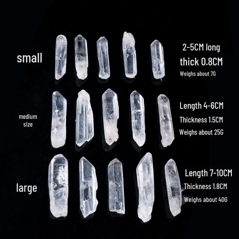 

Полированный Натуральный Белый Кристалл Шестигранный Столбик Ручная работа Length 2-3 cm/each