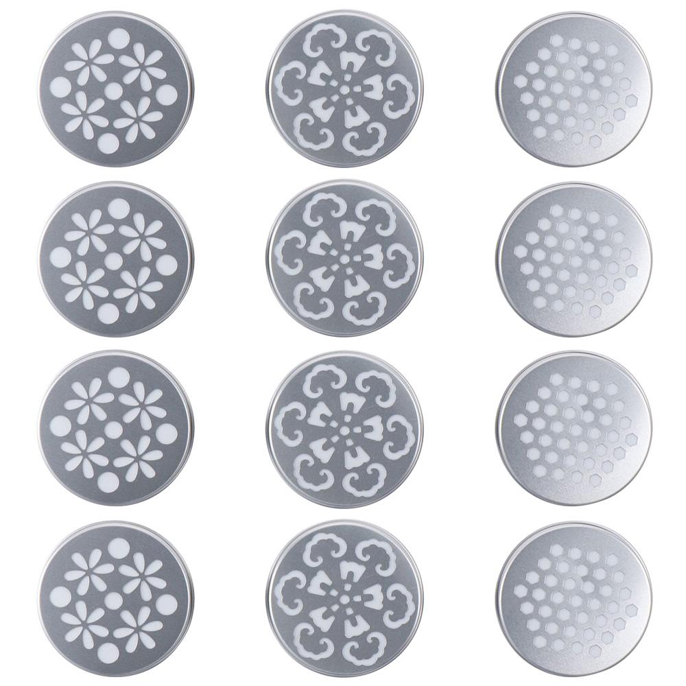 12PCS 2 Ounce/60ml Aluminum Tins Silver Refillable Screw Lid Screw Lid  for Air Freshener Candles