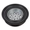 Charcoal Barbecue Stove Round Smokeless Charcoal Grill Stove with Thickened Grill Net for Home Comme