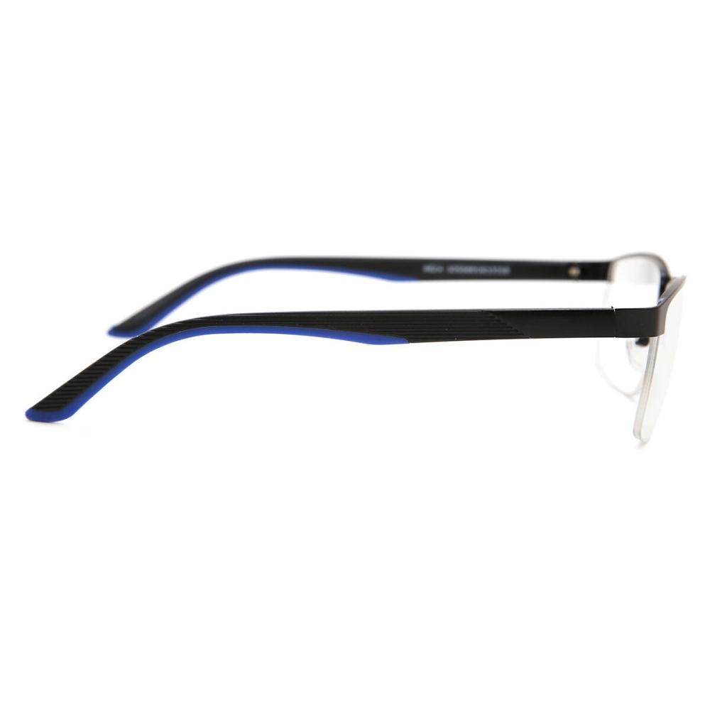 Semi Rimless Rectangle Black Smartbuy Collection Tim 982a Fashion Unisex Eyeglasses