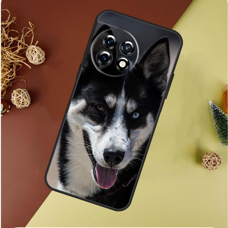 Siberian Husky Sled Dog For OnePlus Nord CE 4 3 2 Lite N20 N30 9 10 Pro 8T 9RT 10T 10R 13R 12R 11 12 13 Phone Case