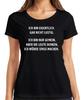 Ich bin nicht lustig nur gemein Sarkastisch Frech Humor Ironie Damen T-Shirt