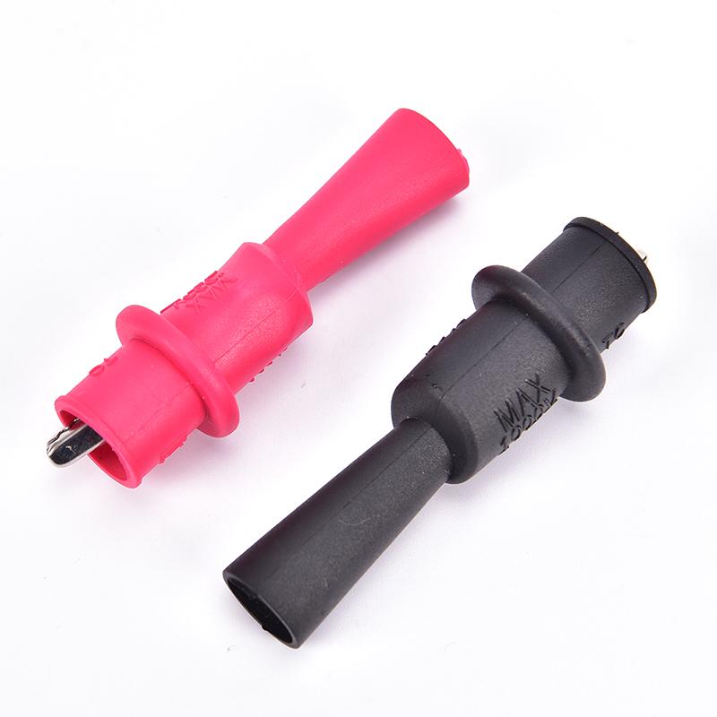 1 Pair Alligator Crocodile Test Clip Clamp For Fluke Multimeter Tester Probe