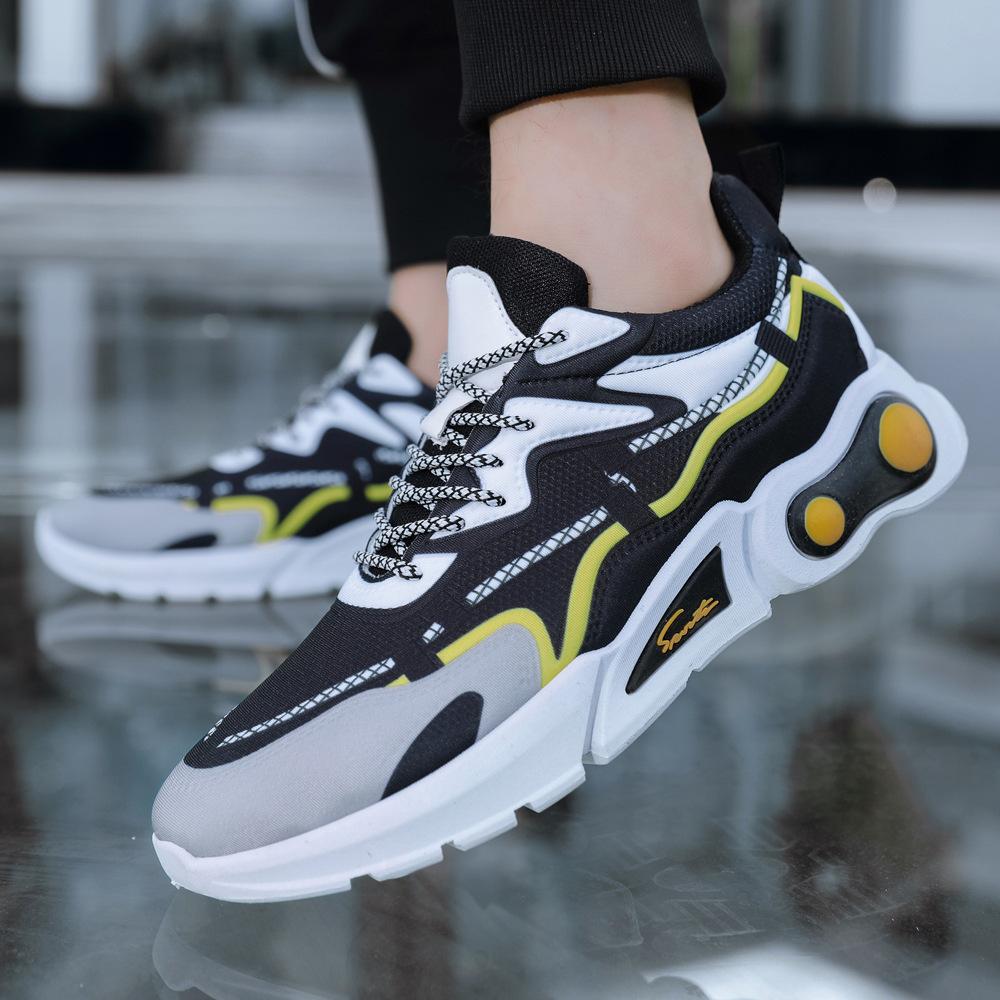 Nowe Wiosenne Oddychające Buty Męskie Siateczkowe Outdoorowe Buty do Biegania Męskie Casualowe Sneakersy Męskie