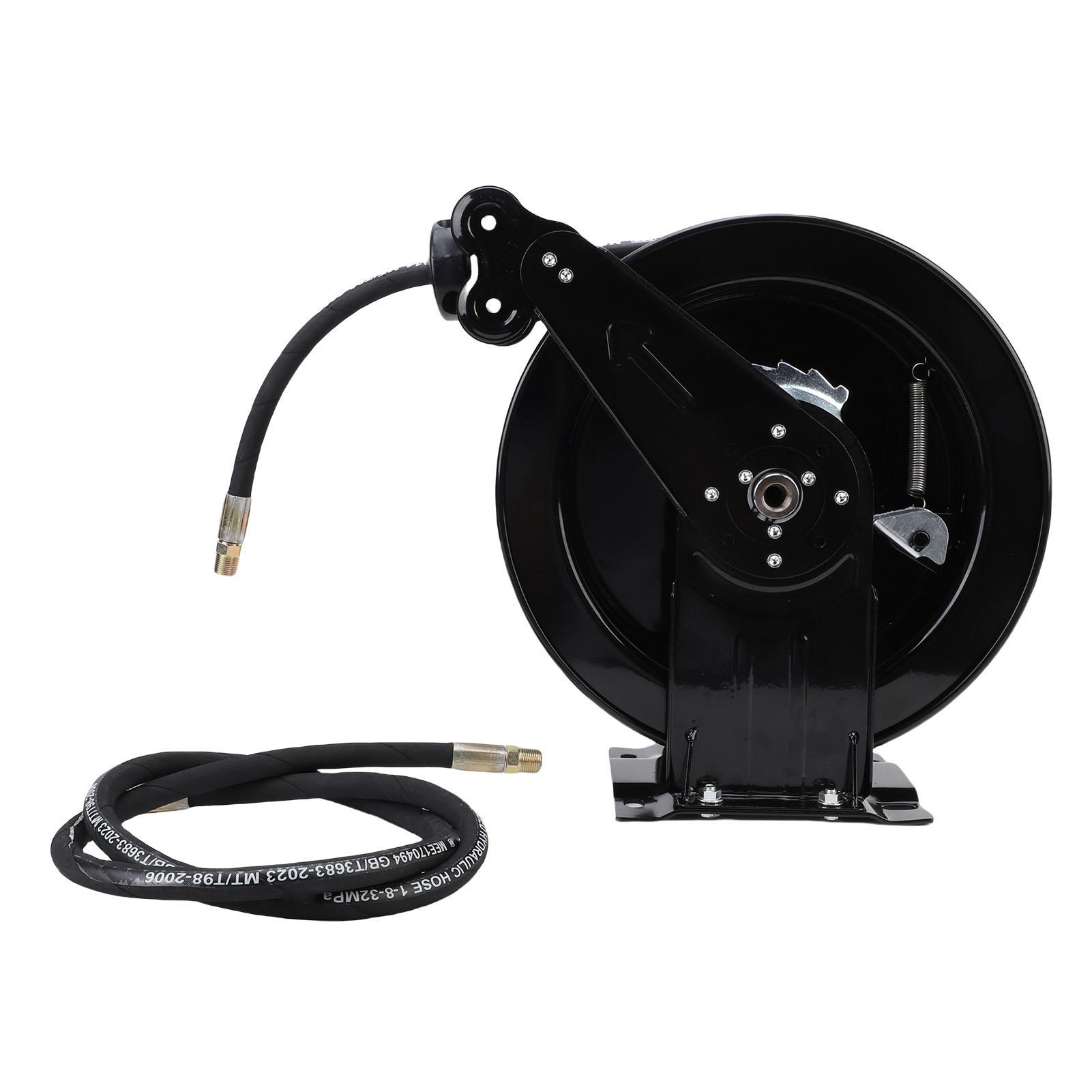 

High Pressure Washer Hose Reel 3 8in X 32.81ft Auto Rewind Heavy Duty Retractable Power Wash Hose Reel with 4.9ft ing