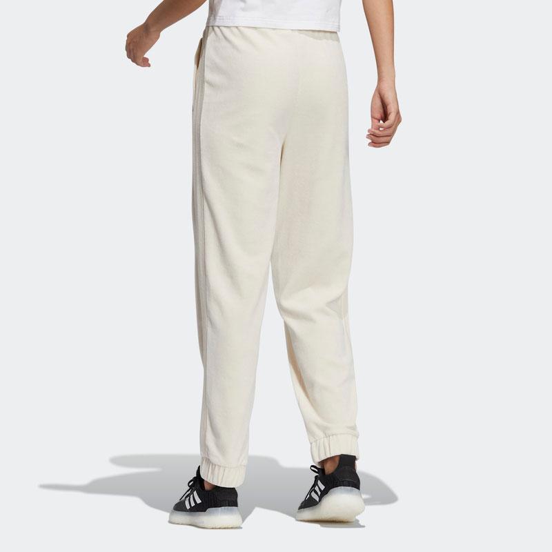 Adidas Embroidered Logo Jogger Sweatpants Women Bottoms Off-White HG1824