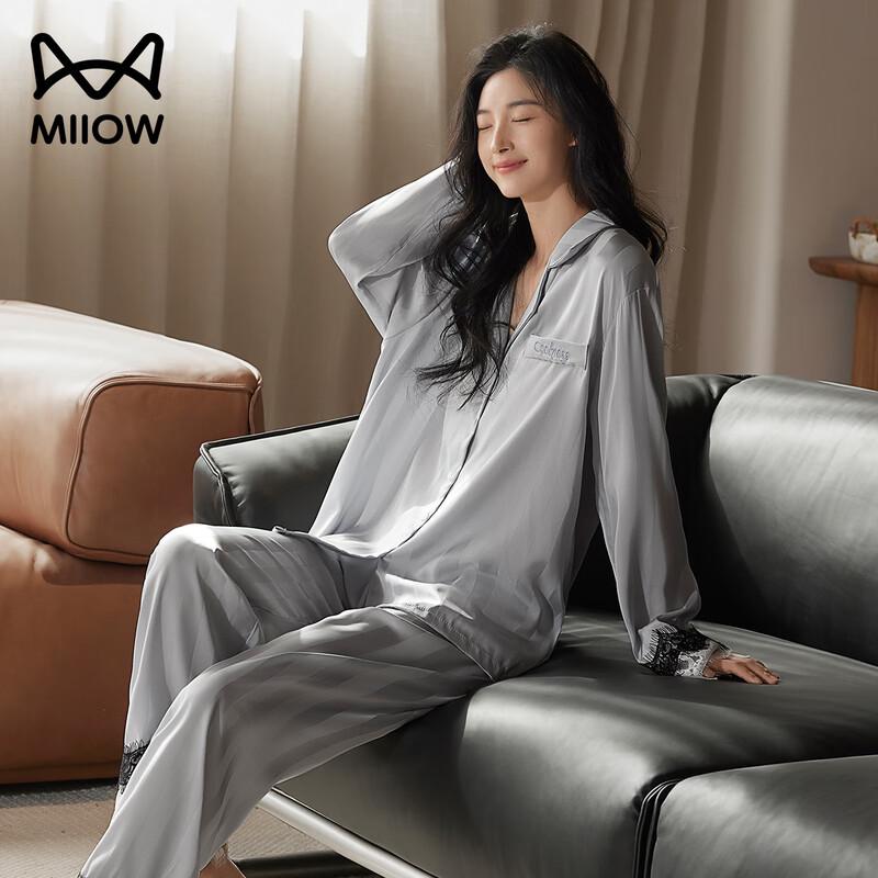 Mao Ren Cool-Feel Silky Satin Loungewear Set XL