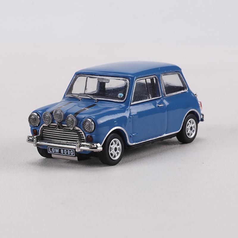 

GCD 1:64 Austin Mini Cooper S White/Blue/Red Alloy Model Car синій
